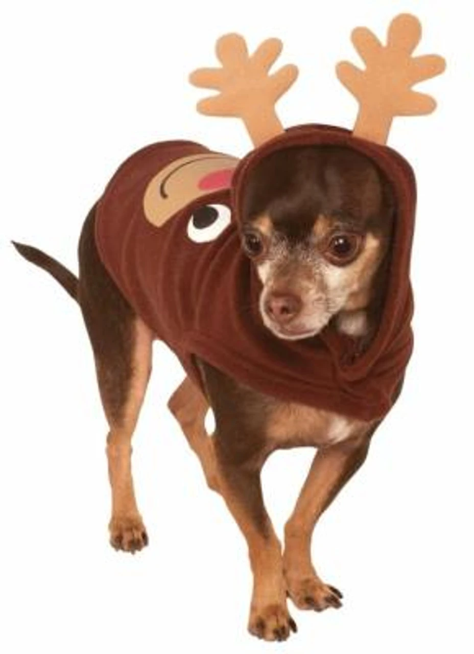 Reindeer Hoodie Pets Costume | Christmas | Pet Costumes And Accessories 1 Reindeer Hoodie Pets Costume | Christmas | Pet Costumes And Accessories