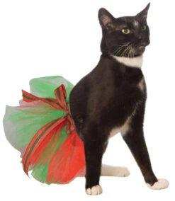 Christmas Pet Festive Tutu In Red And Green | Christmas | Pet Costumes And Accessories