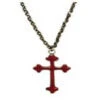 Red Gothic Cross Necklace | Gothic | Accessories