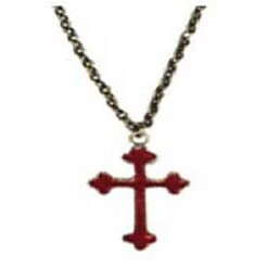 Red Gothic Cross Necklace | Gothic | Accessories