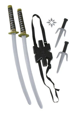 Ninja Dual Weapons Set With Sheath | Ninja | Props And Play Weapons