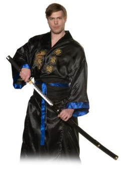 Black Wooden Practice Ninja Katana And Sheath | Ninja | Props And Play Weapons