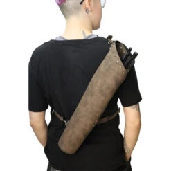Leatherlike Quiver And Arrow Set | Medieval | Props And Play Weapons