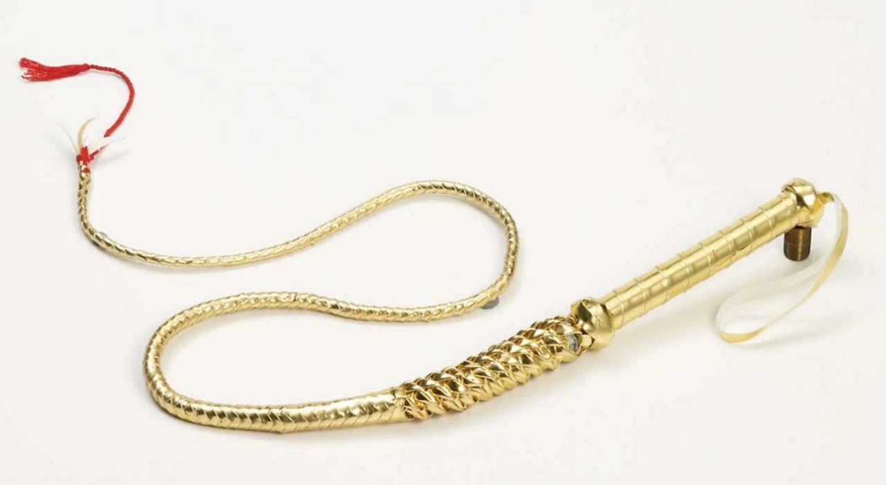 Whip 4' Gold | Old World | Props And Play Weapons 1 Whip 4' Gold | Old World | Props And Play Weapons