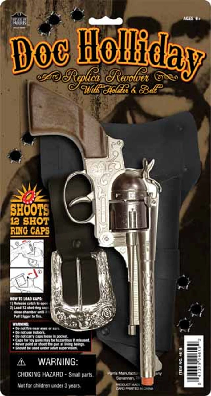 Doc Holliday Western Revolver And Holster | Western | Props And Play Weapons 1 Doc Holliday Western Revolver And Holster | Western | Props And Play Weapons