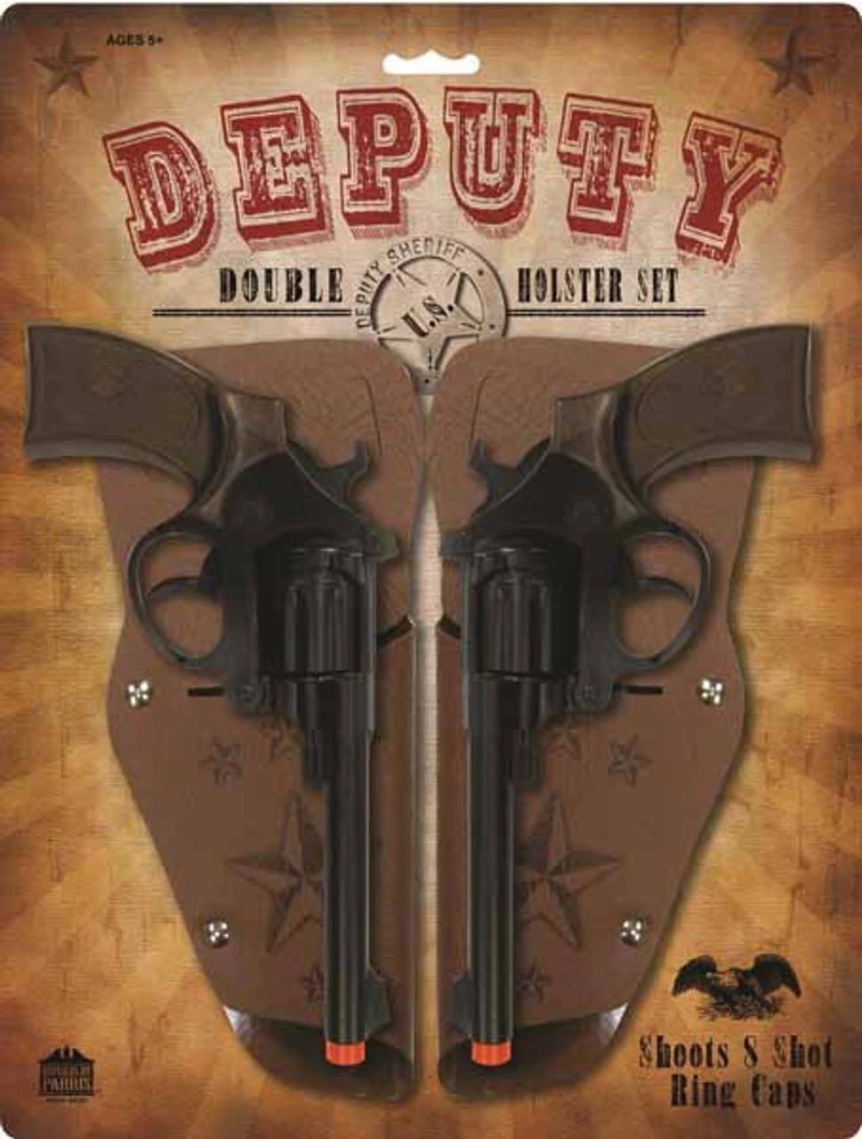 Western Deputy Double Revolver Cap Gun And Holster Se | Western | Props And Play Weapons 1 Western Deputy Double Revolver Cap Gun And Holster Se | Western | Props And Play Weapons