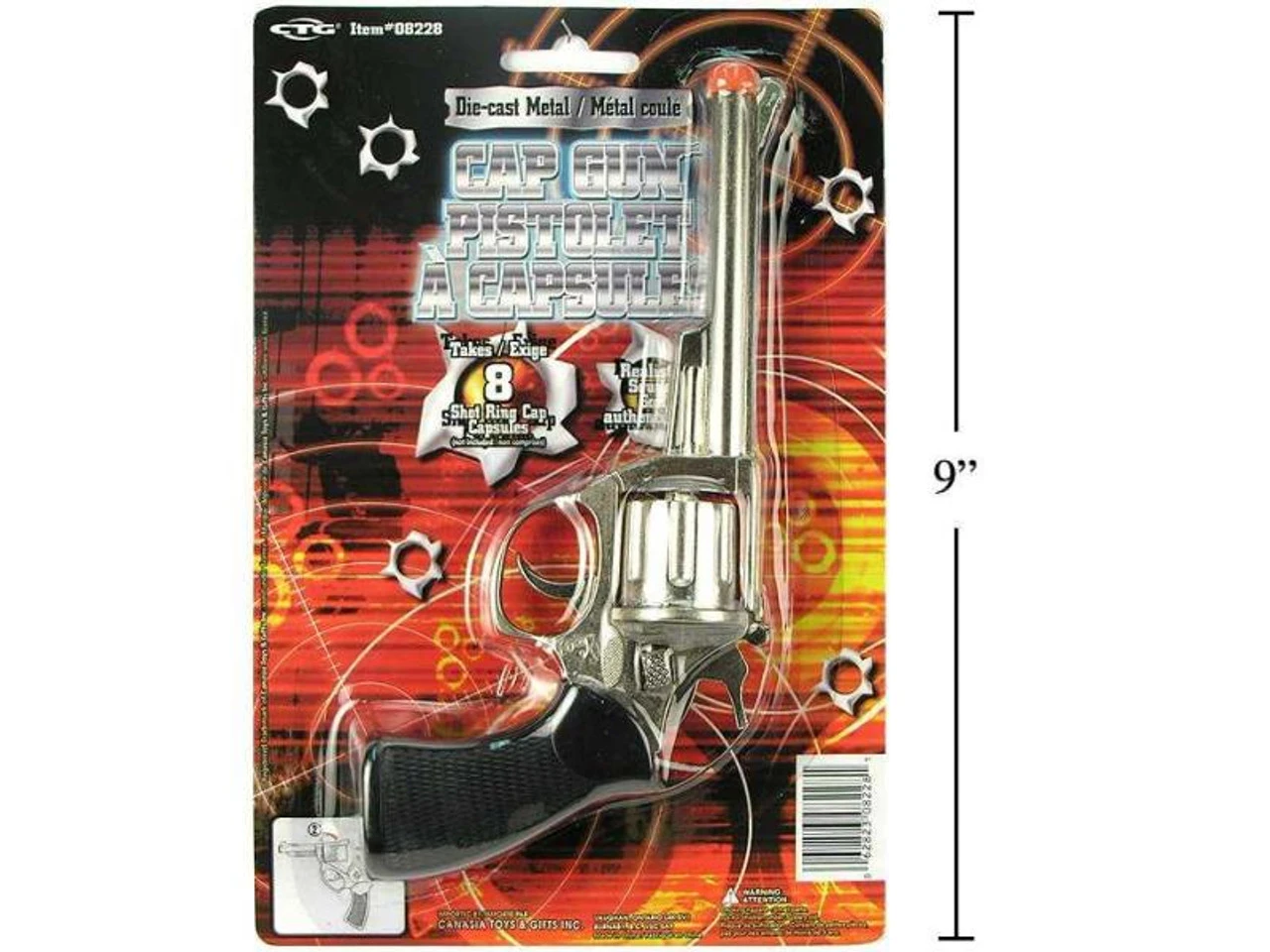 8 Inch Gangster Die Cast Mini Revolver Cap Gun | Law Enforcement | Cap Gun | Props And Play Weapons 1 8 Inch Gangster Die Cast Mini Revolver Cap Gun | Law Enforcement | Cap Gun | Props And Play Weapons