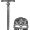 Knight Sword And Mask Set - Silver | Medieval | Props And Play Weapons