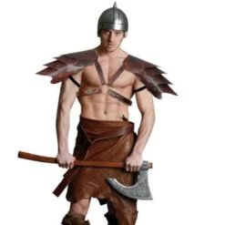 Leatherlike Shoulder Armor And Chest Harness | Medieval | Props And Play Weapons