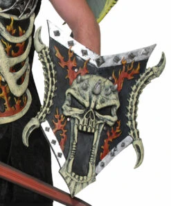 Fantasy Medieval Warrior Skull And Flame Shield | Medieval | Props And Play Weapons