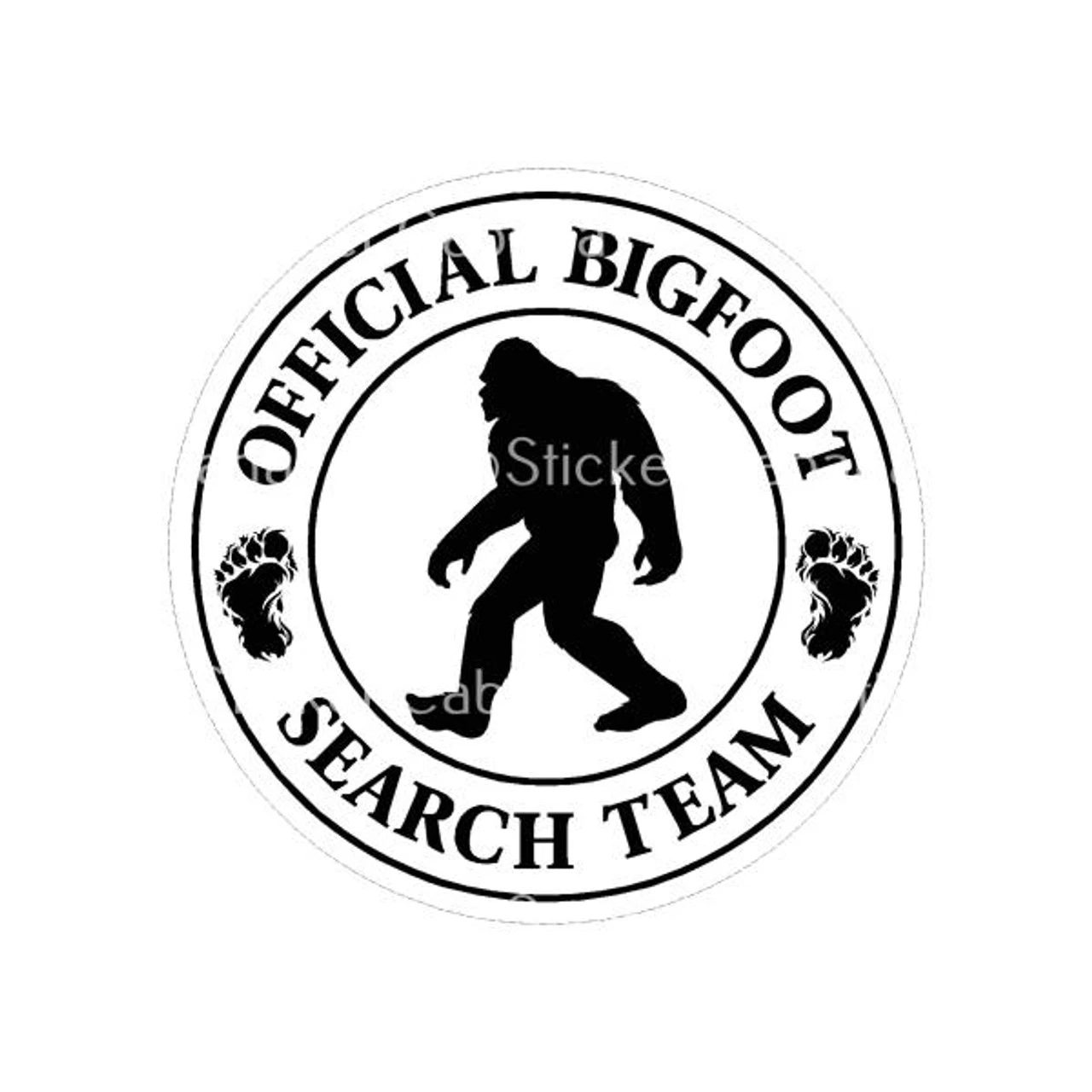 Official Bigfoot Search Team | Sticker Cabana | Vinyl Stickers 1 Official Bigfoot Search Team | Sticker Cabana | Vinyl Stickers