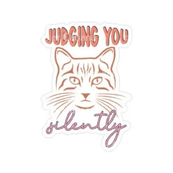 Judging You Silently Cat | Sticker Cabana | Vinyl Stickers