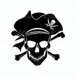 Skull Crossbones Pirate | Sticker Cabana | Vinyl Stickers