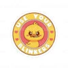 Use Your Blinkers Duck Holding Knife | Sticker Cabana | Vinyl Stickers