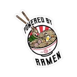 Powered By Ramen | Sticker Cabana | Vinyl Stickers