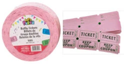Pink Raffle Tickets 1000 Roll | Novelty | Novelty And Decor