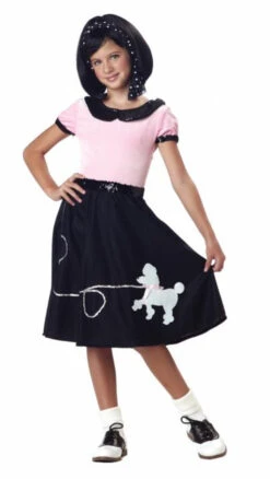 AS-IS | 50s Hop W/Poodle Skirt | Child Size Extra Small (4-6) | 50s