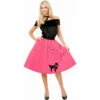 AS-IS | Poodle Dress Fuchsia | Adult Size Medium | 50s