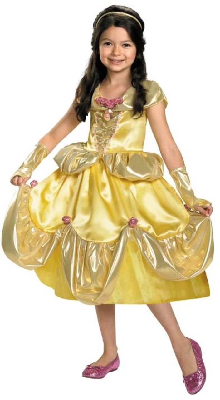 AS-IS | Belle Shimmer Dress | Child Size Medium (7-8) | Beauty And The Beast 1 AS-IS | Belle Shimmer Dress | Child Size Medium (7-8) | Beauty And The Beast