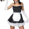 AS-IS | Frisky French Maid | Adult One-Size (6-12) | Careers & Uniforms