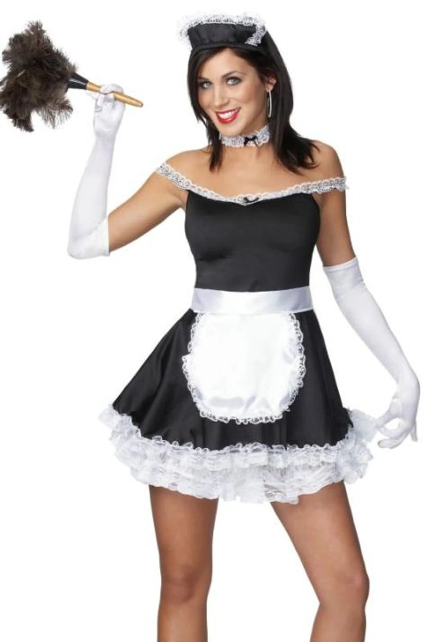 AS-IS | Frisky French Maid | Adult One-Size (6-12) | Careers & Uniforms 1 AS-IS | Frisky French Maid | Adult One-Size (6-12) | Careers & Uniforms