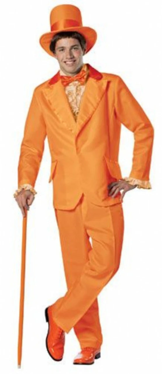 AS-IS | Orange Goofball Tuxedo | Adult Size Standard | Dumb & Dumber 1 AS-IS | Orange Goofball Tuxedo | Adult Size Standard | Dumb & Dumber