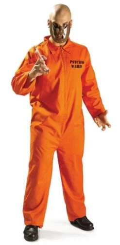 AS-IS | Psycho Ward Prisoner | Adult Size Extra Large | Cops And Robbers