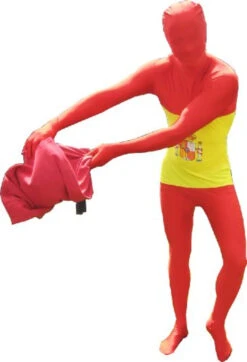 LAST OF | Spanish Flag Morphsuit | Adult Size Extra Large (70-75in)