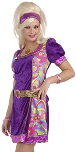 LAST OF | Funky Time GoGo Dress | Adult Size Extra Small/Small (2-6) | 60s