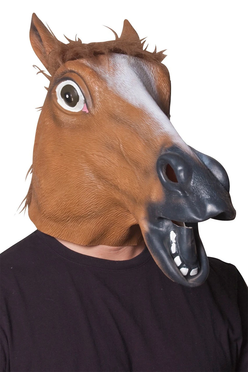 Dark Brown Horse Latex Mask | Animals | Accessories 1 Dark Brown Horse Latex Mask | Animals | Accessories