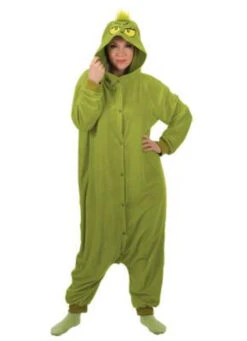 The Grinch Kigurumi | The Grinch | Adult Costumes | How The Grinch Stole Christmas | Adult Onesies