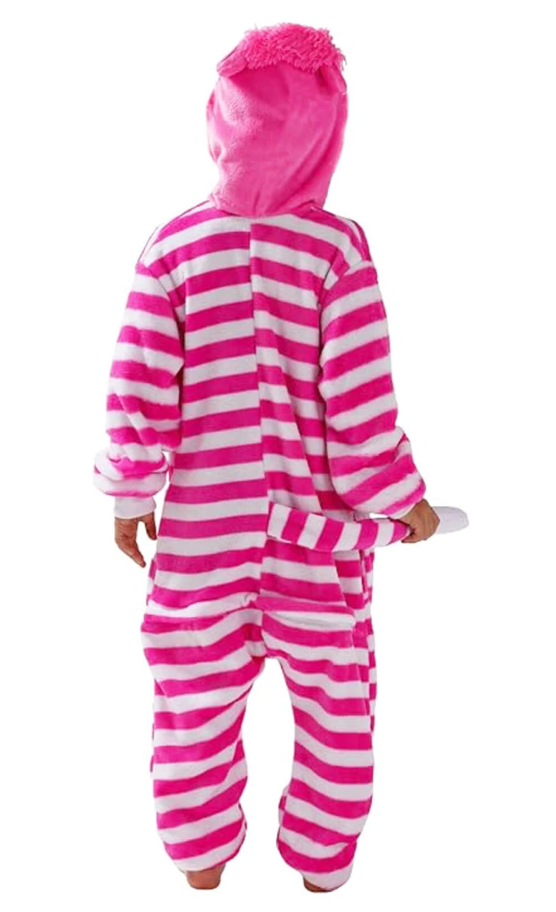 Alice In Wonderland Pink Cheshire Cat Onesie | Alice In Wonderland | Childrens Onesies 2 Alice In Wonderland Pink Cheshire Cat Onesie | Alice In Wonderland | Childrens Onesies - Image 2