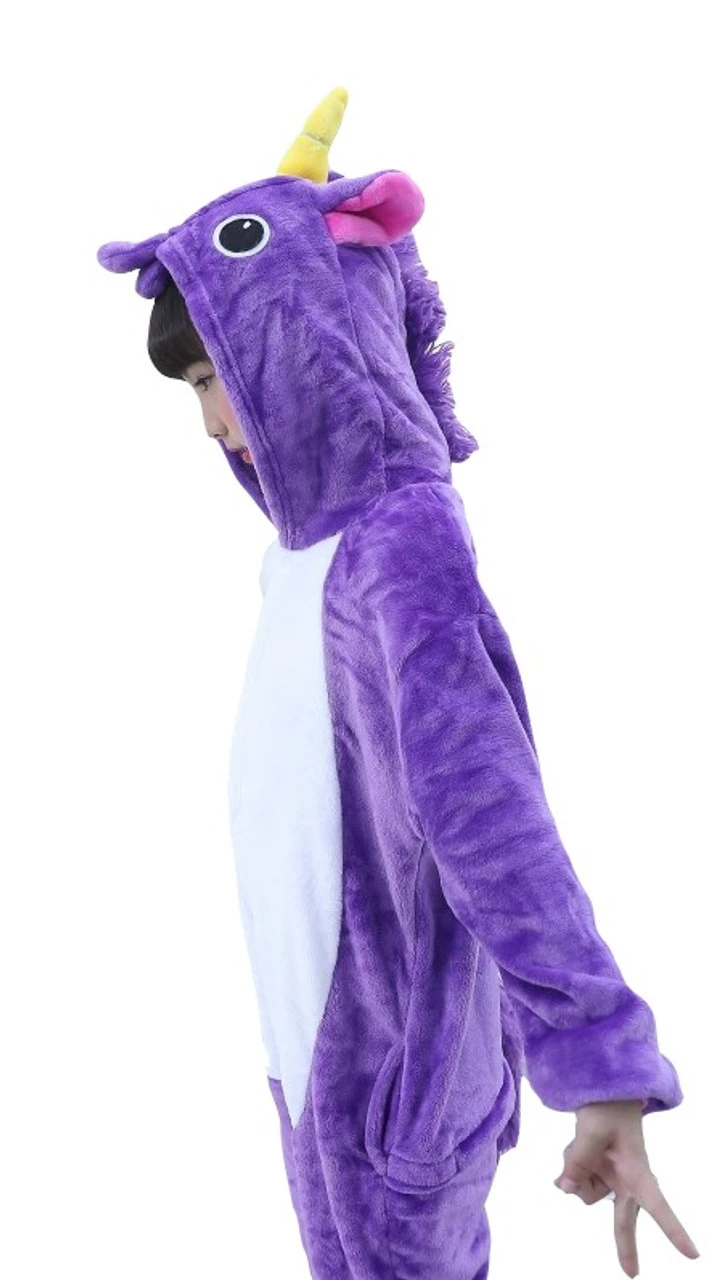 Purple Unicorn Child Onesie | Mythical Creatures | Childrens Onesies 2 Purple Unicorn Child Onesie | Mythical Creatures | Childrens Onesies - Image 2