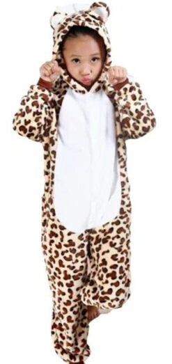 Plush Leopard Onesie | Animals | Childrens Onesies