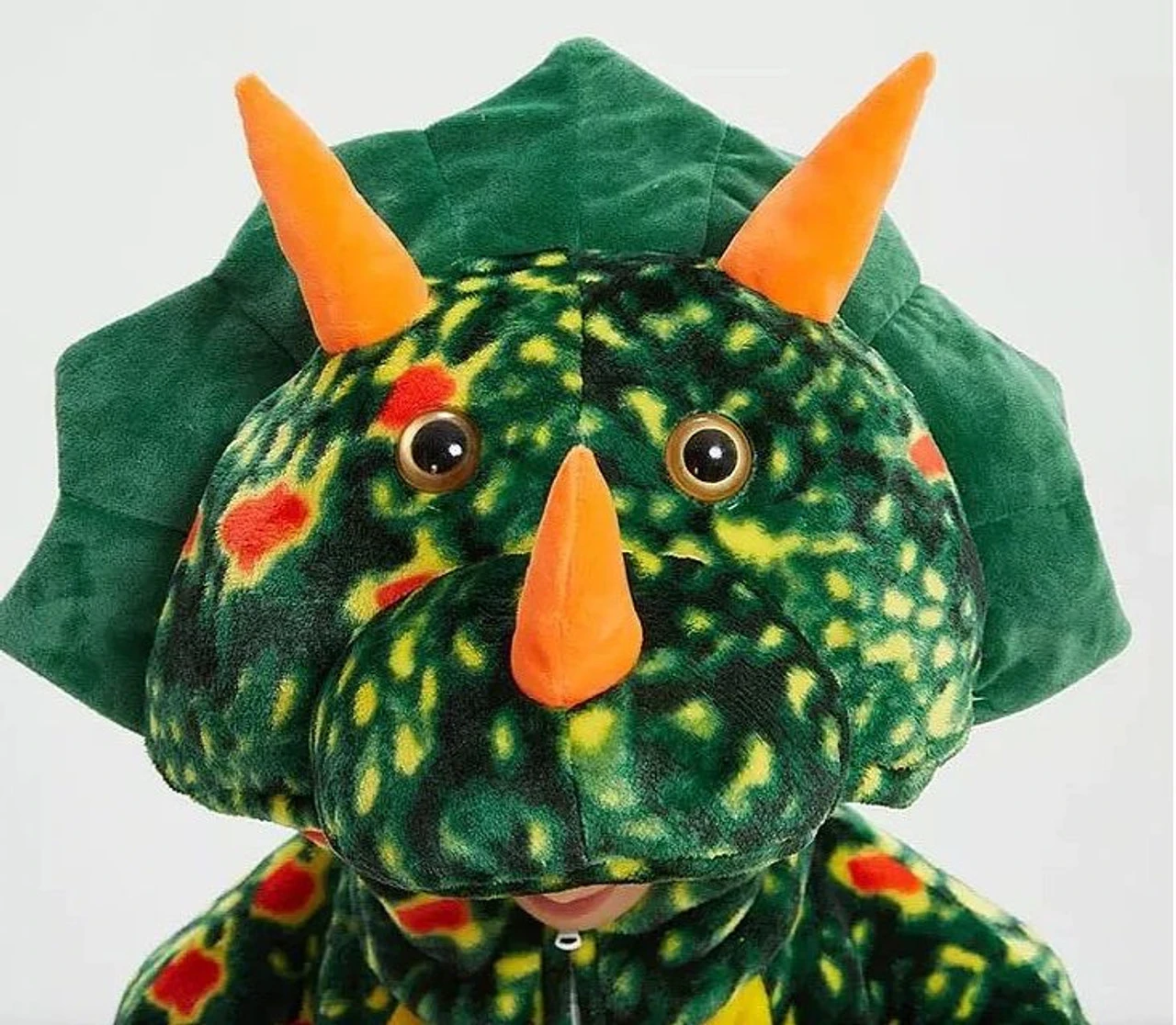 Green Triceratops Dinosaur Onesie | Animals | Adult Onesies 3 Green Triceratops Dinosaur Onesie | Animals | Adult Onesies - Image 3