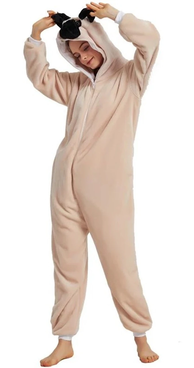 Plush Pug Onesie | Animals | Adult Onesies 1 Plush Pug Onesie | Animals | Adult Onesies