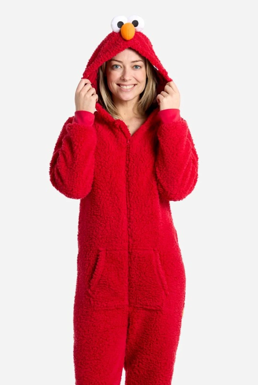 Sesame Street Elmo Onesie | Sesame Street | Adult Onesies 2 Sesame Street Elmo Onesie | Sesame Street | Adult Onesies - Image 2