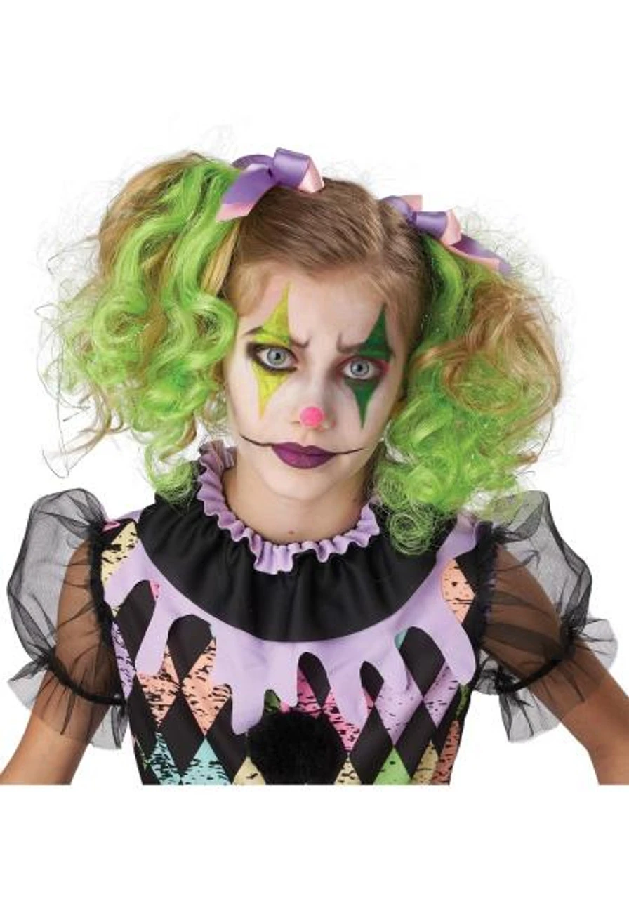 Glow In The Dark Green Curly Clips | Extensions | Wigs 1 Glow In The Dark Green Curly Clips | Extensions | Wigs