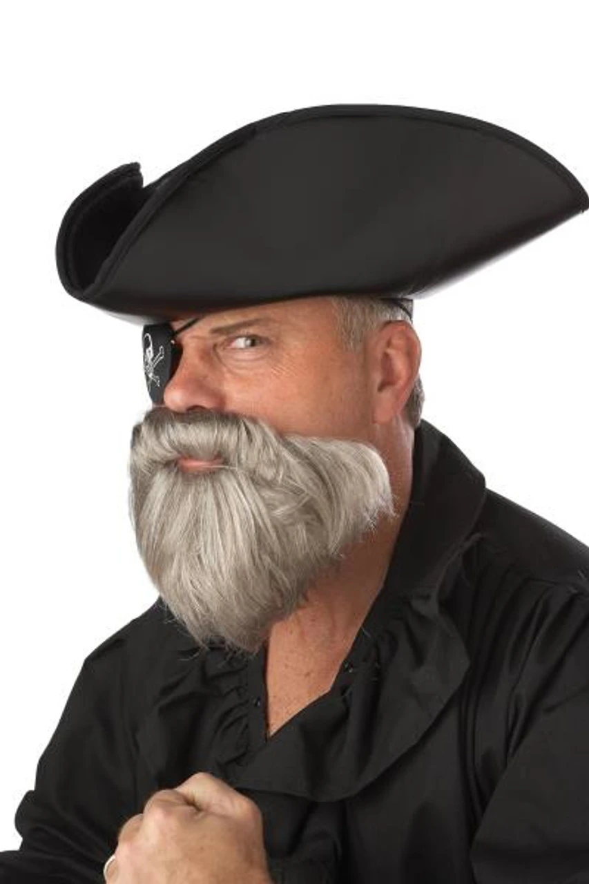 The Captain Beard And Moustache | Facial Hair | California Costumes Makeup 1 The Captain Beard And Moustache | Facial Hair | California Costumes Makeup
