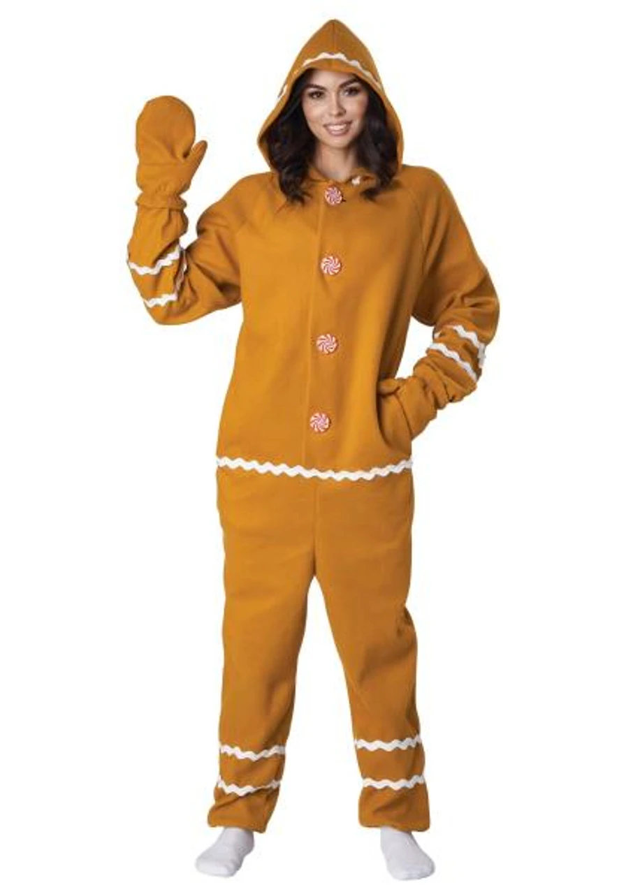 Gingerbread Jumpsuit | Christmas | Mens Costumes 1 Gingerbread Jumpsuit | Christmas | Mens Costumes
