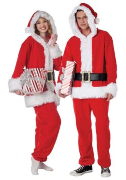 Santa Jumpsuit With Hood | Christmas | Mens Costumes