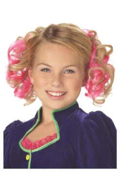 Blonde And Pink Curly Clips | Extensions | Wigs