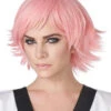 Feathered Cosplay Wig | Rose Pink | Anime | Wigs