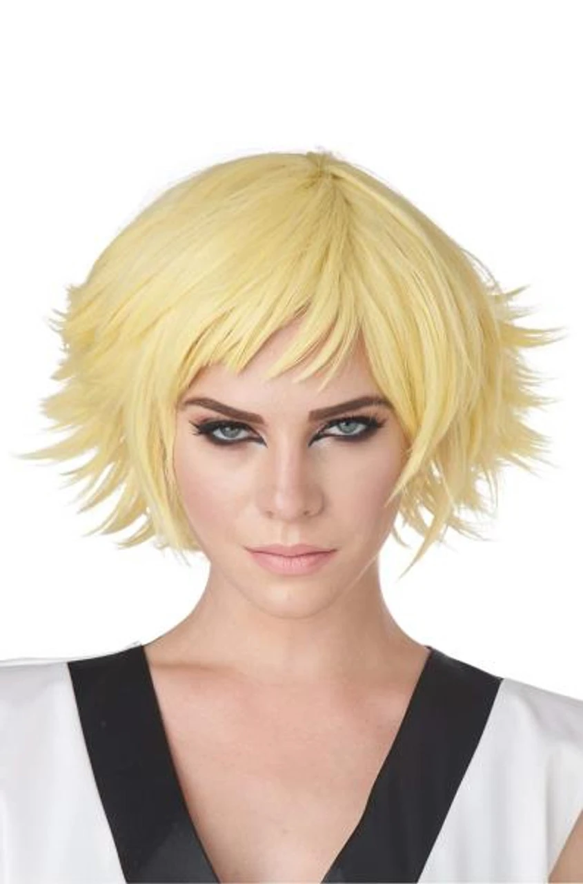 Feathered Cosplay Wig | Yellow | Anime | Wigs 1 Feathered Cosplay Wig | Yellow | Anime | Wigs