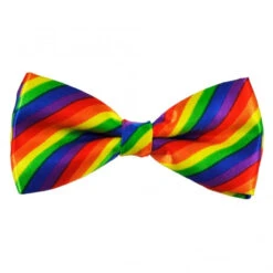 Rainbow Diagonal Stripe Bow Tie | Pride | Accessories