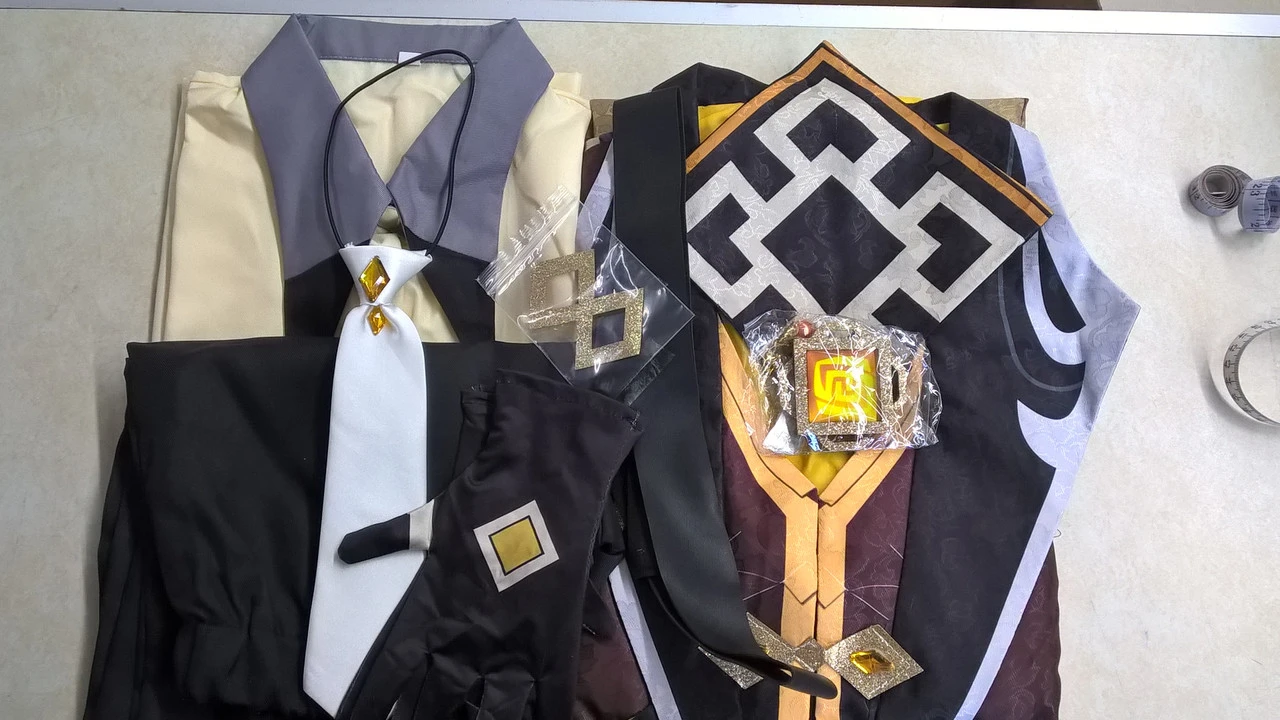 Genshin Impact Zhongli Style 1 Sample Costume | Genshin Impact | Mens Costumes 3 Genshin Impact Zhongli Style 1 Sample Costume | Genshin Impact | Mens Costumes - Image 3