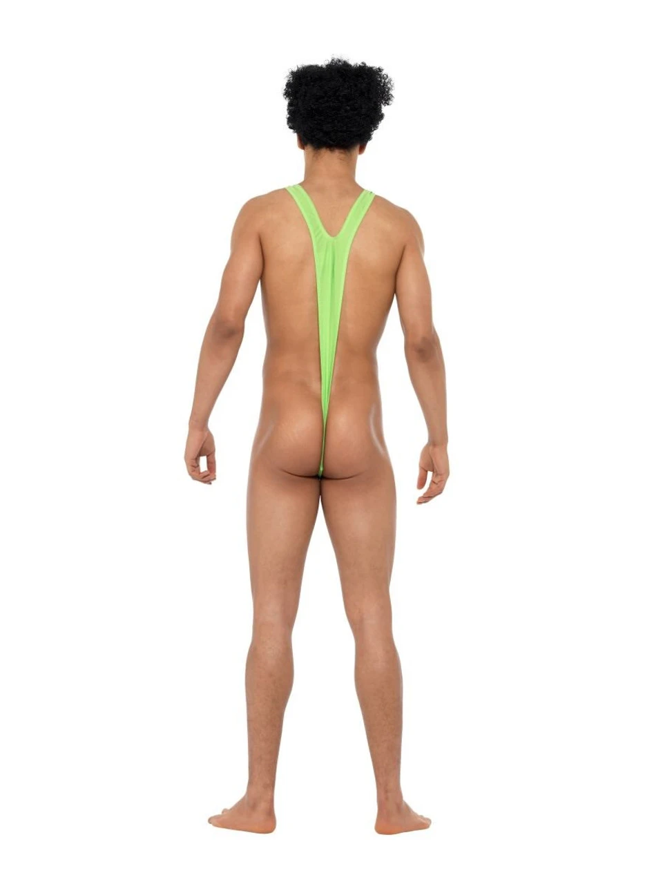 Borat Lime Green Mankini Costume | Borat | Mens Costumes 2 Borat Lime Green Mankini Costume | Borat | Mens Costumes - Image 2