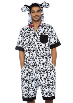 Dalmatian Dog Hooded Jumpsuit | Animals | Mens Costumes