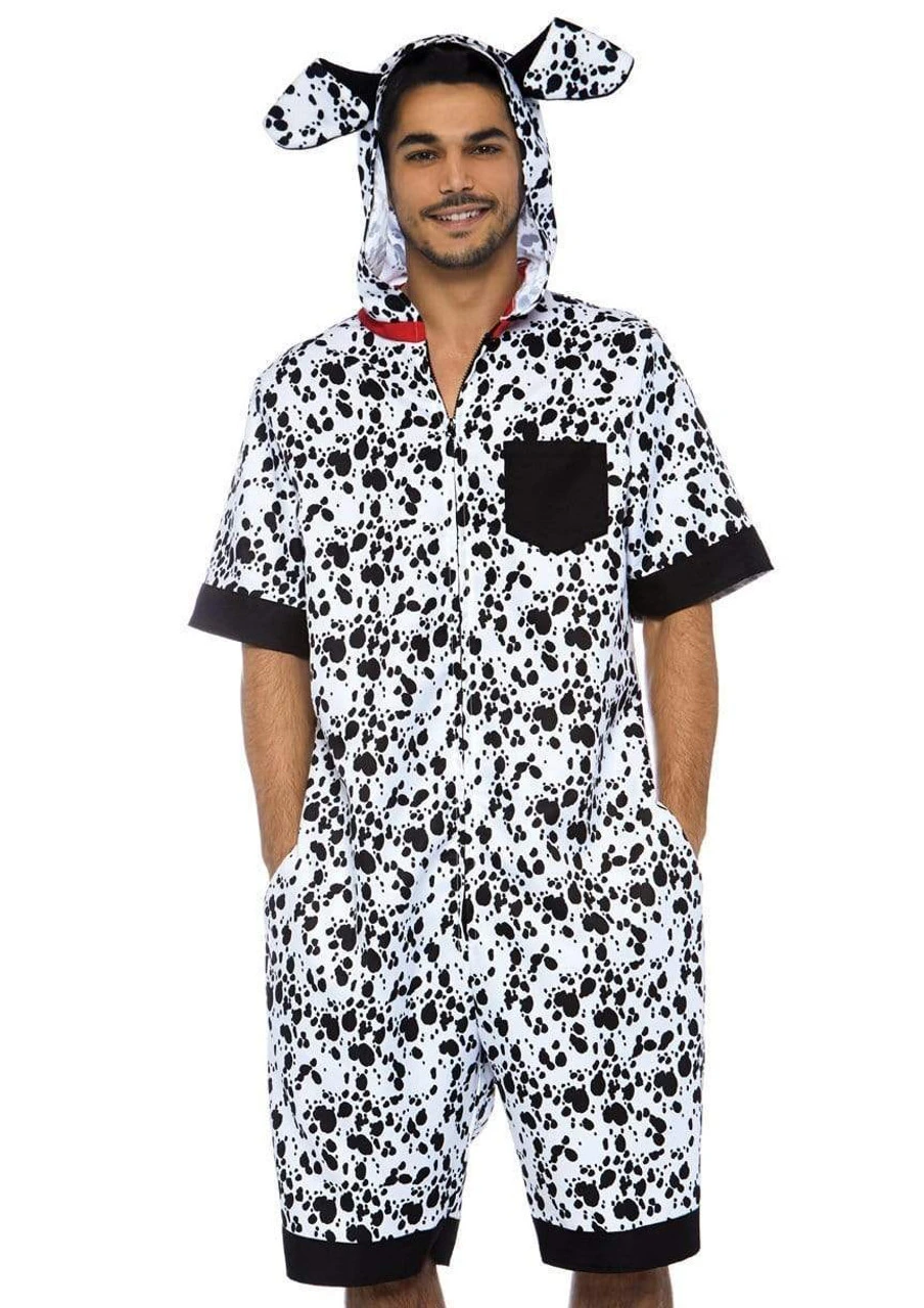 Dalmatian Dog Hooded Jumpsuit | Animals | Mens Costumes 1 Dalmatian Dog Hooded Jumpsuit | Animals | Mens Costumes