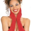 Red Long Nylon Gloves | Costume Accessories | Accessories